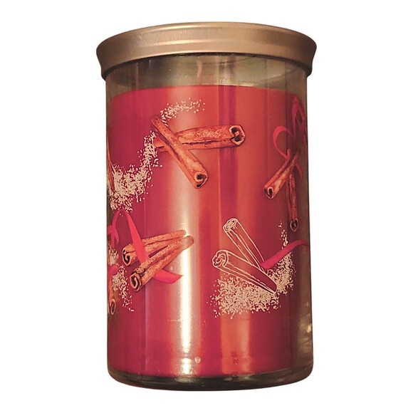 Yankee Candle SPARKLING CINNAMON Signature Large Jar 20 Oz Red New Wax 2… - Picture 3 of 5